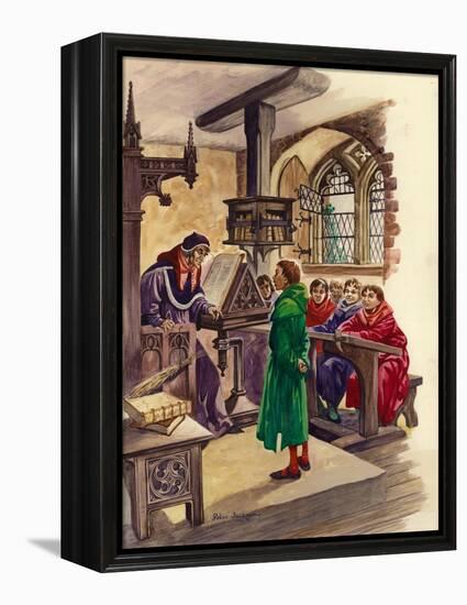 Schools in the Middle Ages-Peter Jackson-Framed Premier Image Canvas