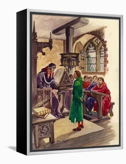 Schools in the Middle Ages-Peter Jackson-Framed Premier Image Canvas