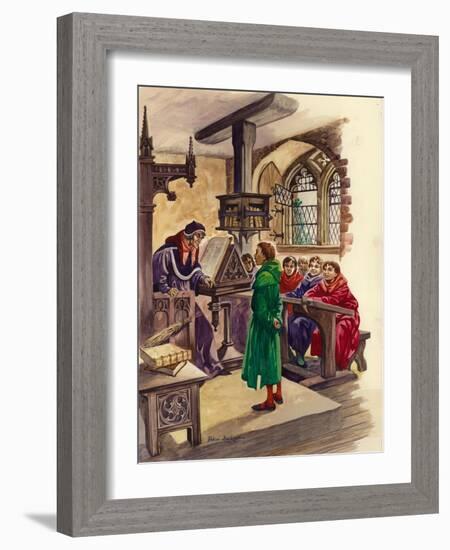 Schools in the Middle Ages-Peter Jackson-Framed Giclee Print