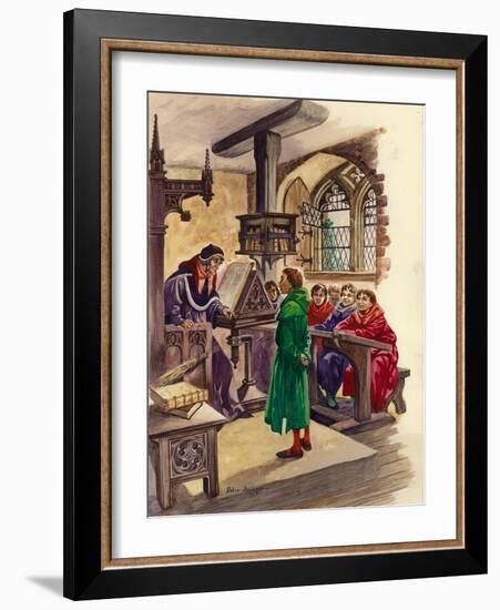 Schools in the Middle Ages-Peter Jackson-Framed Giclee Print