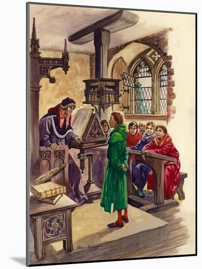 Schools in the Middle Ages-Peter Jackson-Mounted Giclee Print