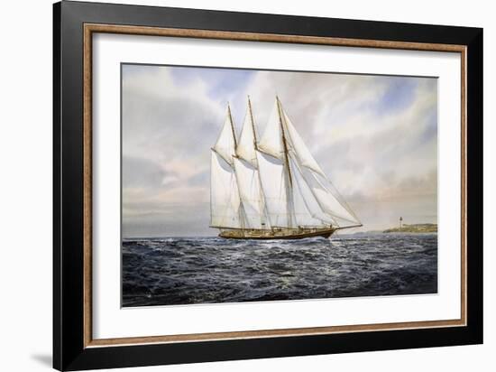 Schooner "Atlantic"-Jack Wemp-Framed Giclee Print