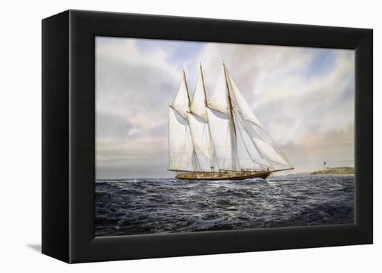 Schooner "Atlantic"-Jack Wemp-Framed Premier Image Canvas