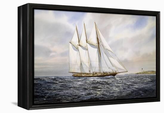 Schooner "Atlantic"-Jack Wemp-Framed Premier Image Canvas