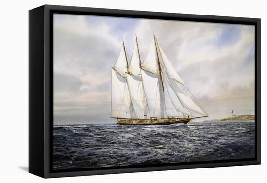 Schooner "Atlantic"-Jack Wemp-Framed Premier Image Canvas