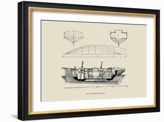 Schooner Gaetina-Charles P. Kunhardt-Framed Art Print