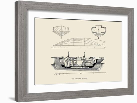 Schooner Gaetina-Charles P. Kunhardt-Framed Art Print