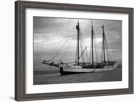 Schooner Great Bear, 1916-Asahel Curtis-Framed Giclee Print