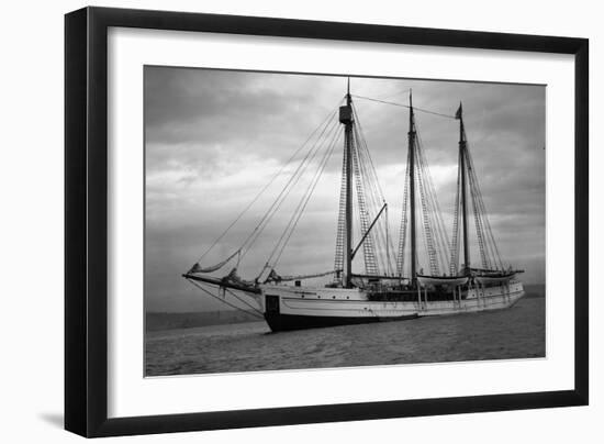 Schooner Great Bear, 1916-Asahel Curtis-Framed Giclee Print