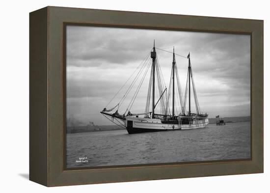 Schooner Great Bear, 1916-Asahel Curtis-Framed Premier Image Canvas