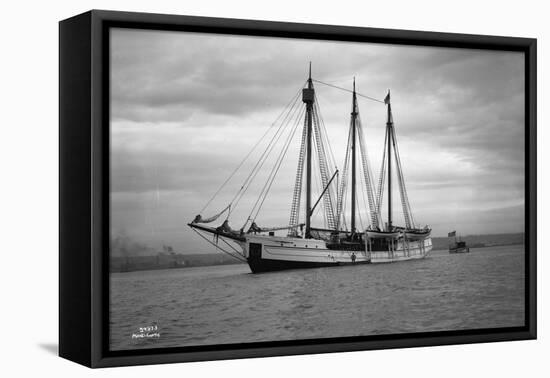 Schooner Great Bear, 1916-Asahel Curtis-Framed Premier Image Canvas