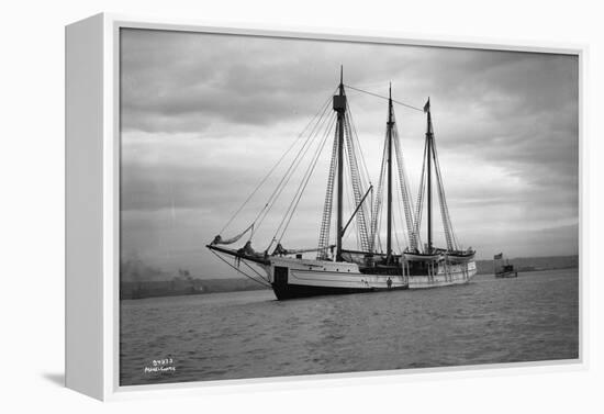 Schooner Great Bear, 1916-Asahel Curtis-Framed Premier Image Canvas