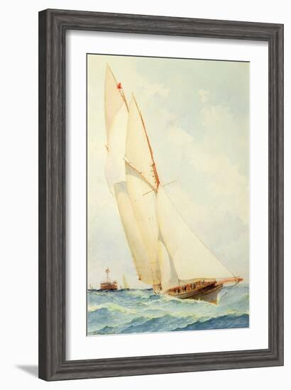 Schooner under Sail-Barlow Moore-Framed Giclee Print