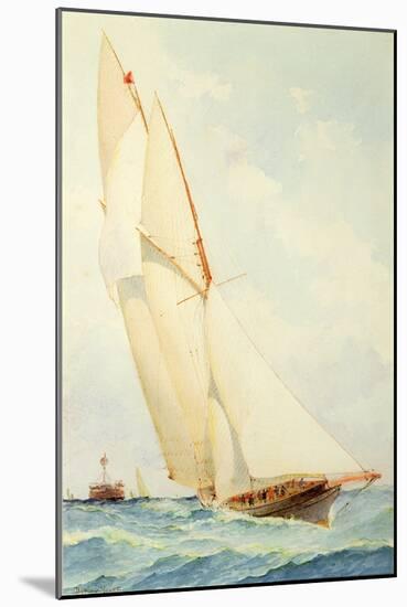 Schooner under Sail-Barlow Moore-Mounted Giclee Print