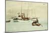 Schooners at Anchor, Key West, 1903-Winslow Homer-Mounted Giclee Print