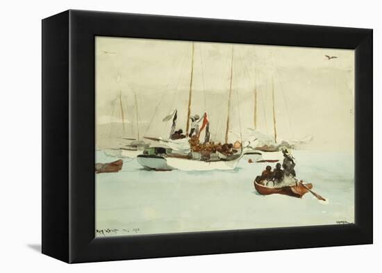 Schooners at Anchor, Key West, 1903-Winslow Homer-Framed Premier Image Canvas