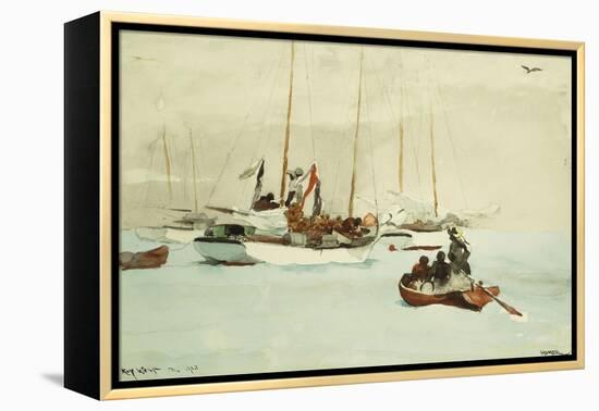 Schooners at Anchor, Key West, 1903-Winslow Homer-Framed Premier Image Canvas