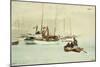 Schooners at Anchor, Key West-Winslow Homer-Mounted Giclee Print