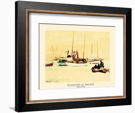 Schooners at Sea-unknown unknown-Framed Art Print