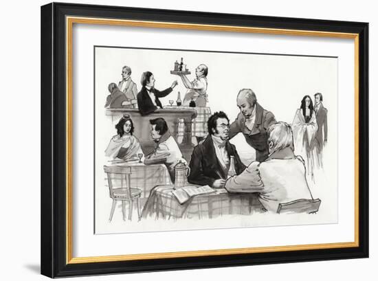 Schubert and Friends-Ralph Bruce-Framed Giclee Print