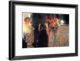 Schubert at the Piano-Gustav Klimt-Framed Art Print
