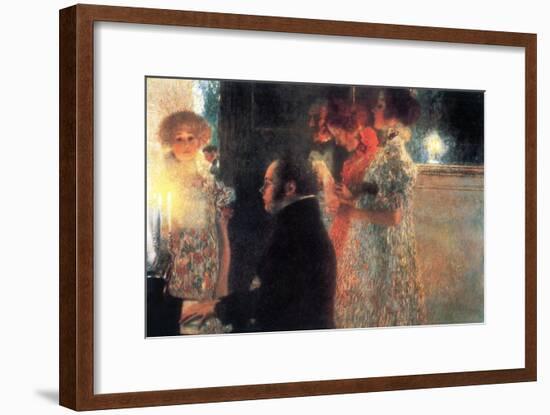 Schubert at the Piano-Gustav Klimt-Framed Art Print