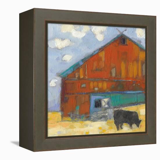 Schullsburg Barn-Sue Jachimiec-Framed Stretched Canvas