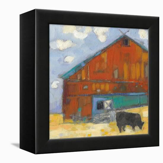 Schullsburg Barn-Sue Jachimiec-Framed Stretched Canvas