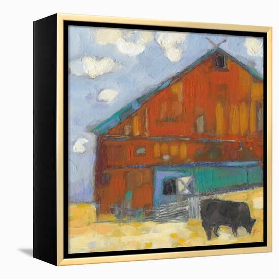 Schullsburg Barn-Sue Jachimiec-Framed Stretched Canvas