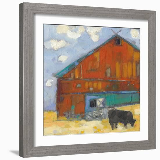 Schullsburg Barn-Sue Jachimiec-Framed Art Print