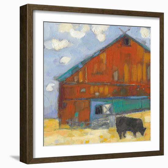 Schullsburg Barn-Sue Jachimiec-Framed Art Print