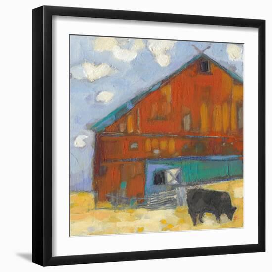 Schullsburg Barn-Sue Jachimiec-Framed Art Print