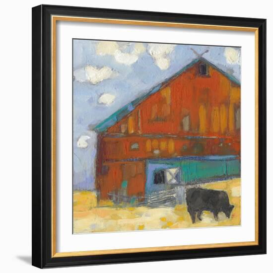 Schullsburg Barn-Sue Jachimiec-Framed Art Print