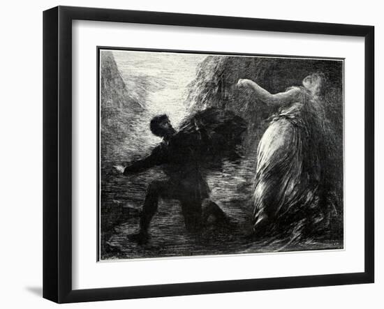 Schumann's 'Manfred' -scene by-Henri Fantin-Latour-Framed Giclee Print