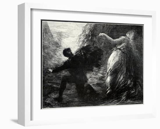 Schumann's 'Manfred' -scene by-Henri Fantin-Latour-Framed Giclee Print