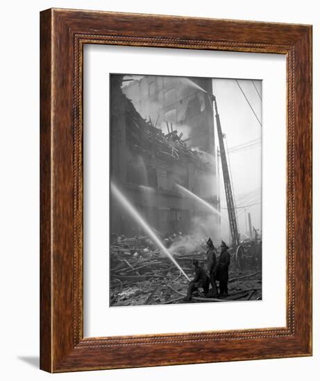 Schwabacher Hardware Company Fire, February 11, 1905, Seattle-Ashael Curtis-Framed Giclee Print