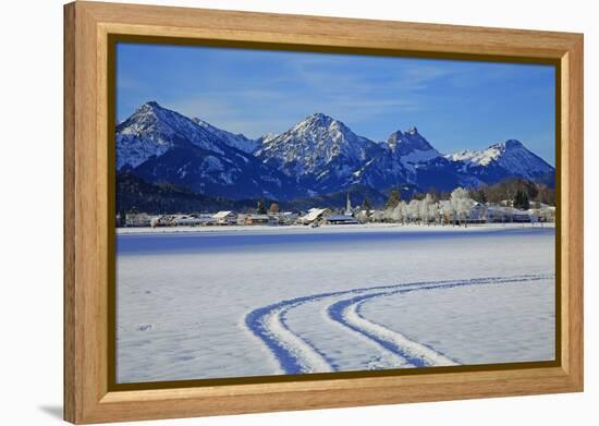 Schwangau and Tannheimer Alps, Allgau, Bavaria, Germany, Europe-Hans-Peter Merten-Framed Premier Image Canvas