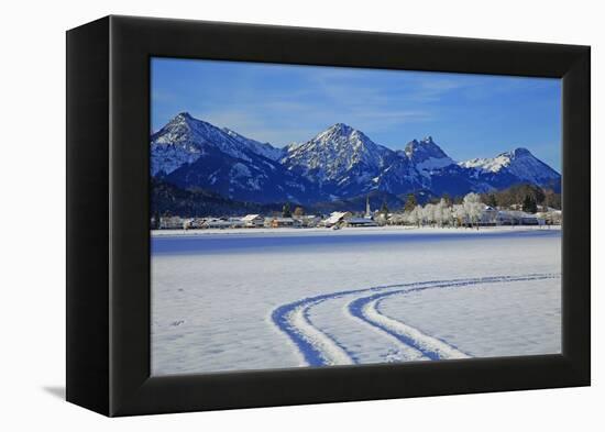 Schwangau and Tannheimer Alps, Allgau, Bavaria, Germany, Europe-Hans-Peter Merten-Framed Premier Image Canvas