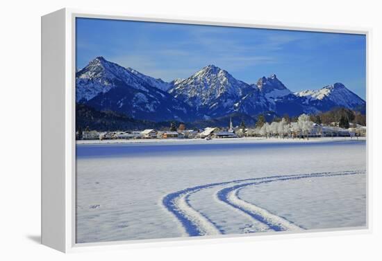 Schwangau and Tannheimer Alps, Allgau, Bavaria, Germany, Europe-Hans-Peter Merten-Framed Premier Image Canvas