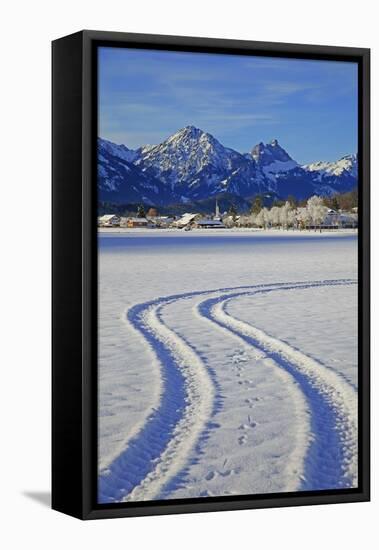 Schwangau and Tannheimer Alps, Allgau, Bavaria, Germany, Europe-Hans-Peter Merten-Framed Premier Image Canvas