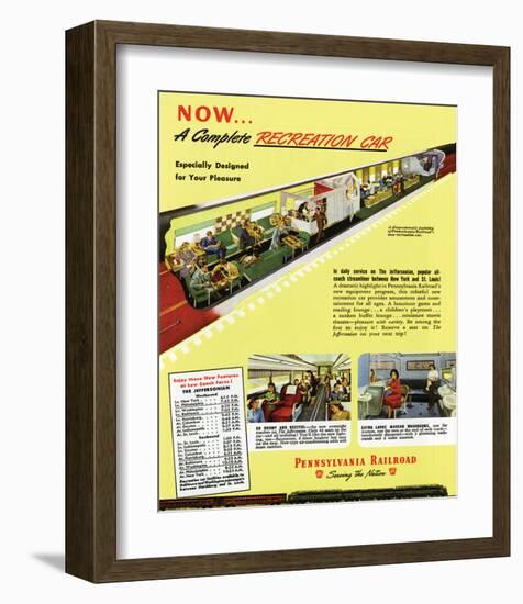 Schwartz - A Complete Recreation Car-Don Schwartz-Framed Art Print