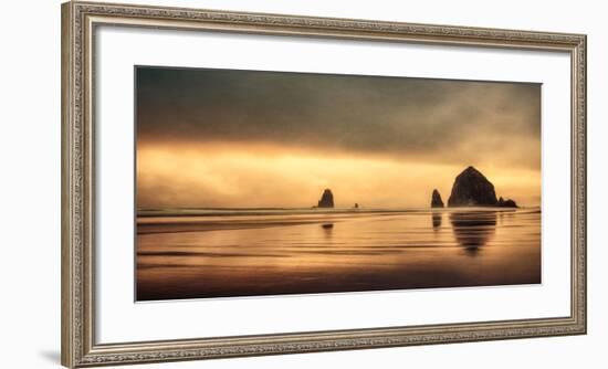 Schwartz - Haystack Sunset-Don Schwartz-Framed Premium Giclee Print