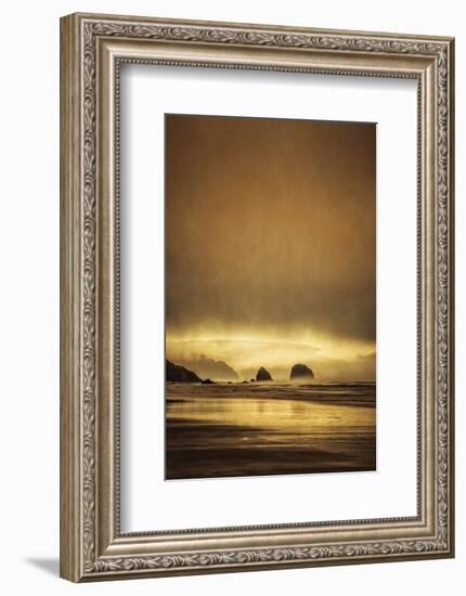 Schwartz - Sea Stacks at Sunset-Don Schwartz-Framed Art Print