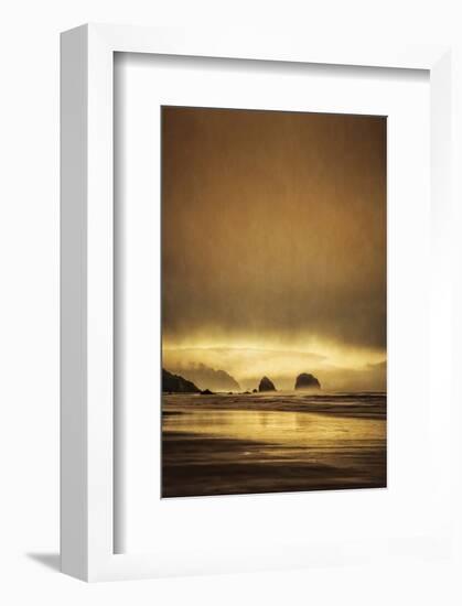 Schwartz - Sea Stacks at Sunset-Don Schwartz-Framed Art Print