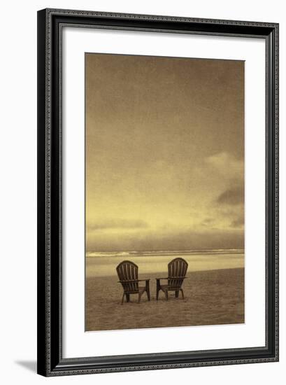 Schwartz - Two Beach Chairs-Don Schwartz-Framed Premium Giclee Print