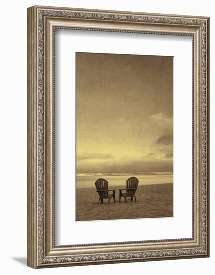 Schwartz - Two Beach Chairs-Don Schwartz-Framed Art Print