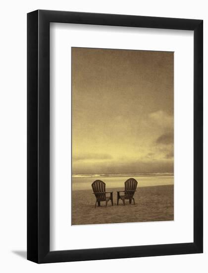 Schwartz - Two Beach Chairs-Don Schwartz-Framed Art Print