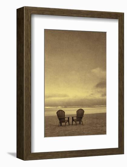 Schwartz - Two Beach Chairs-Don Schwartz-Framed Art Print