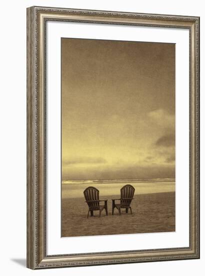 Schwartz - Two Beach Chairs-Don Schwartz-Framed Art Print