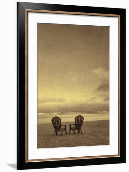 Schwartz - Two Beach Chairs-Don Schwartz-Framed Art Print